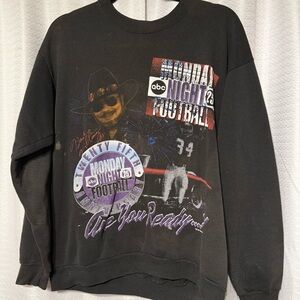 Vintage NFL Monday Night Football 25th Anniversary 1994 Black Crewneck